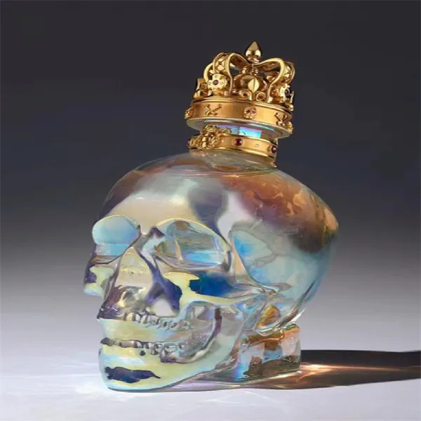 Skull Vodka Glass Bottle